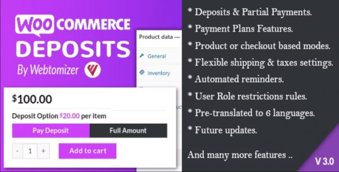 WooCommerce Deposits – Partial Payments Plugin