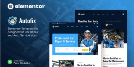 Autofix – Car Repair & Auto Services Elementor Template Kit