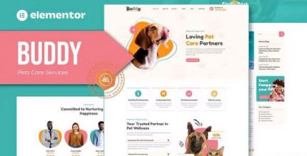 Buddy – Pet Care Services Elementor Template Kit