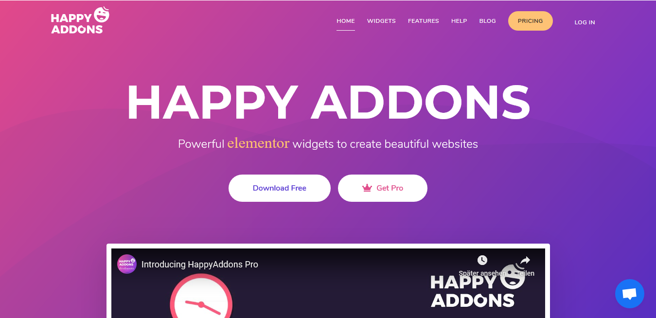 Happy Elementor Addons Pro + Free