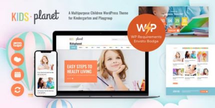 Kids Planet – A Multipurpose Children WordPress Theme