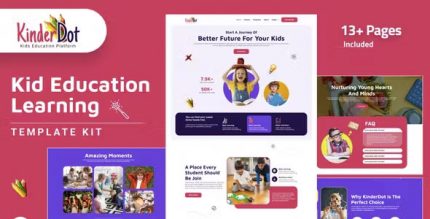 Kinderdot – Kindergarten & Pre-School Elementor Template Kit