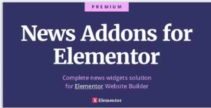 News Addons for Elementor – Ultimate News, Blog and Magazine Widgets