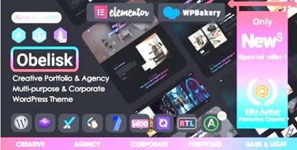 Obelisk – Agency Portfolio & Creative WordPress Theme