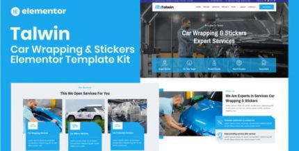 Talwin – Car Wrapping & Stickers Elementor Pro Template Kit