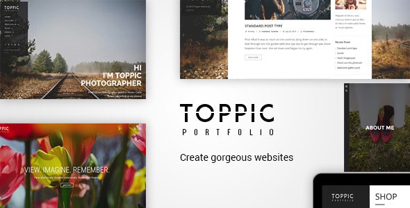 TopPic – Portfolio Photography Theme