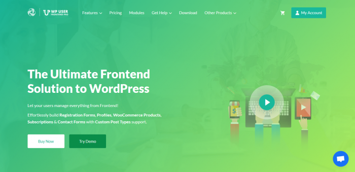 User Frontend Pro Business – Ultimate Frontend Solution