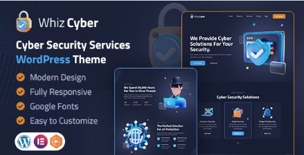 WhizCyber | Cyber Security WordPress Theme