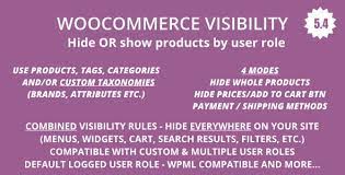 WooCommerce Visibility – Hide or show products for each user role