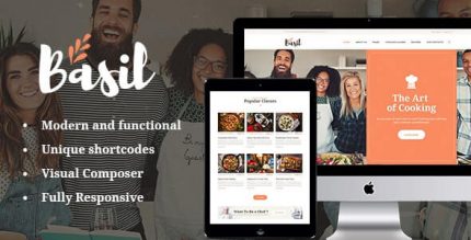 Basil | Cooking Classes and Workshops WordPress Theme
