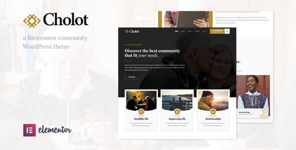 Cholot – Retirement Community WordPress Theme
