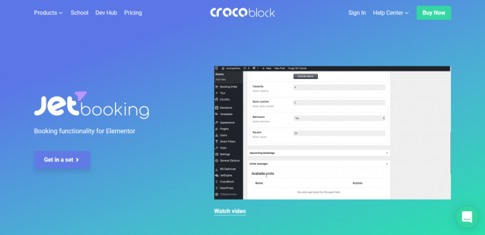 Crocoblock JetBooking – Booking Plugin For Elementor