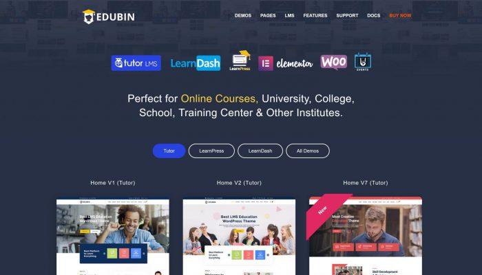 Edubin – Education LMS WordPress Theme