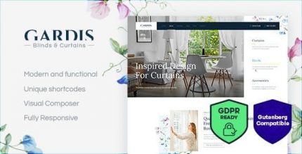 Gardis – Blinds and Curtains Studio & Shop WordPress Theme