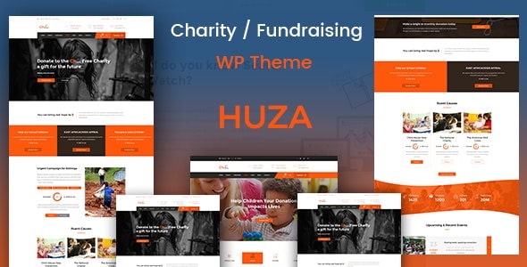 Huza – Charity Responsive WordPress Theme