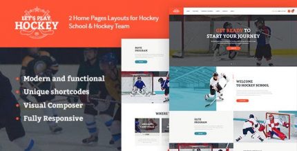 Lets Play – Hockey School & Sport WordPress Theme