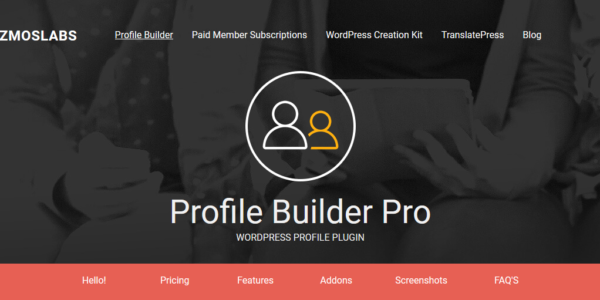 Profile Builder Pro + All 11 Addons – WordPress Plugin