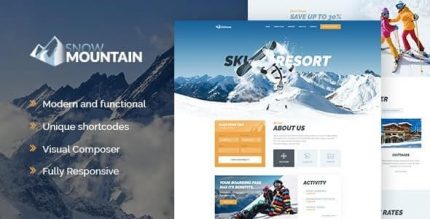 Snow Mountain – Ski Resort & Snowboard School WordPress Theme