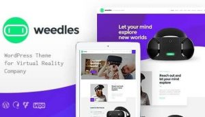 Weedles – Virtual Reality Landing Page & Store WordPress Theme