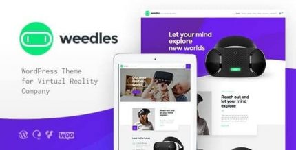 Weedles – Virtual Reality Landing Page & Store WordPress Theme