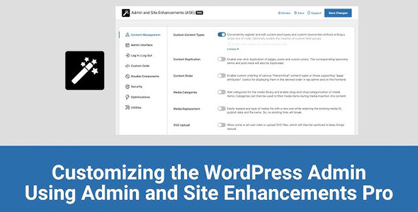 Admin and Site Enhancements Pro