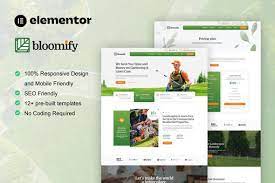 Bloomify – Gardening & Landscape Service Elementor Template Kit