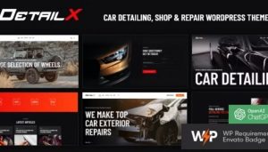 DetailX – Car Detailing, Shop & Repair WordPress Theme