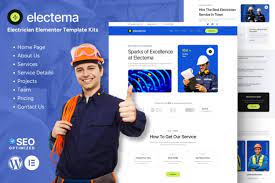 Electema – Electrician Service Elementor Template Kit