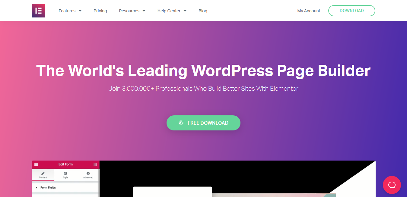 Elementor Pro And Free – WordPress Plugin – CreativeSea