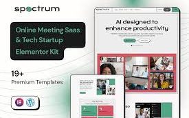 Spectrum – Online Meeting Saas Elementor Pro Template Kit