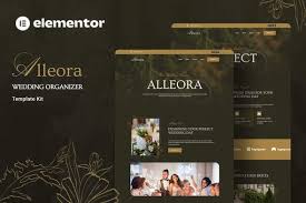 Alleora – Wedding Organizer Elementor Template Kit
