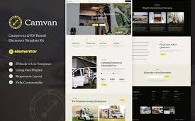 Camvan – Campervan & RV Rental Elementor Template Kit