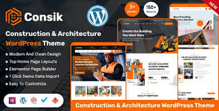 Consik – Construction Service WordPress Theme