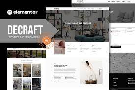 Decraft – Furniture & Interior Design Elementor Template Kit