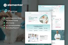 Pharmax – Pharmacy & Medical Elementor Pro Template Kit