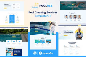 Pooler – Swimming Pool Cleaning Services Elementor Pro Template Kit