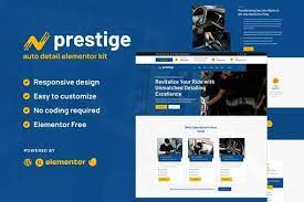 Prestige – Car Repair & Auto Detailing Service Elementor Template Kit