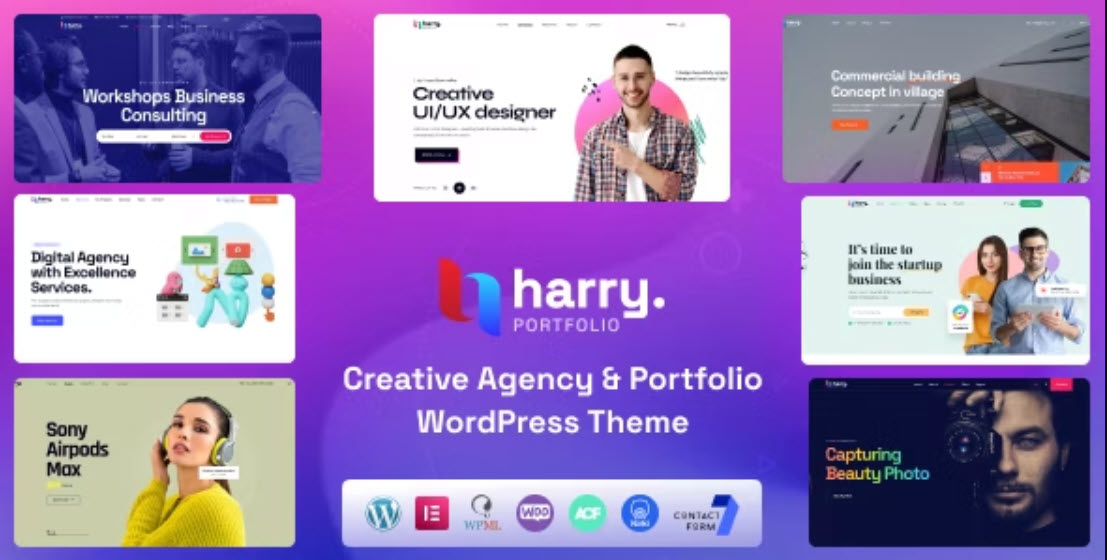 Harry – Creative Agency & Portfolio WordPress Theme