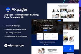 Akpager – Multipurpose Landing Page Template Kit