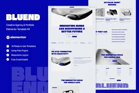 Bluend – Creative Agency & Portfolio Elementor Template Kit