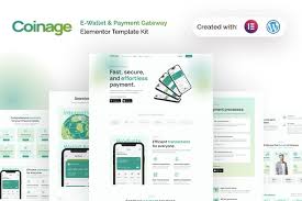 Coinage – E-Wallet & Payment Gateway Elementor Pro Template Kit