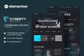 Cyberty – Cyber Security Service Elementor Template Kit