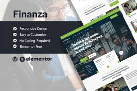 Finanza – Finance & Accounting Company Elementor Template Kit