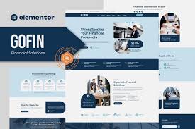 Gofin – Financial Solutions Elementor Template Kit