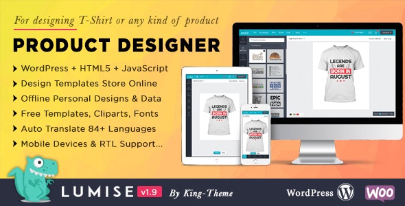 Lumise – Product Designer for WooCommerce WordPress