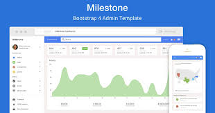Milestone – Bootstrap 4 Admin Template