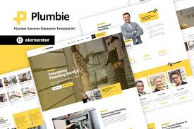 Plumbie – Plumber Services Elementor Template Kit
