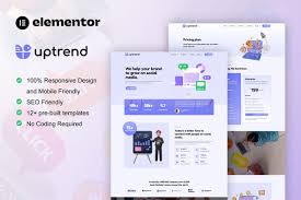 UpTrend – Social Media Marketing Agency Elementor Template Kit