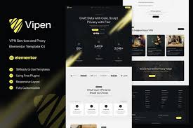 Vipen – VPN Services & Proxy Elementor Template Kit