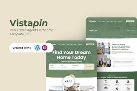 Vistapin – Real Estate Agent Elementor Template Kit